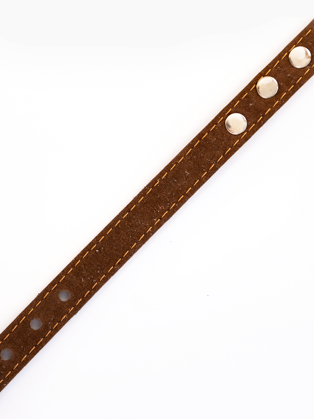COLLAR DE CUERO ANIMAL PRINT MINI LEOPARD 3  CON TACHAS