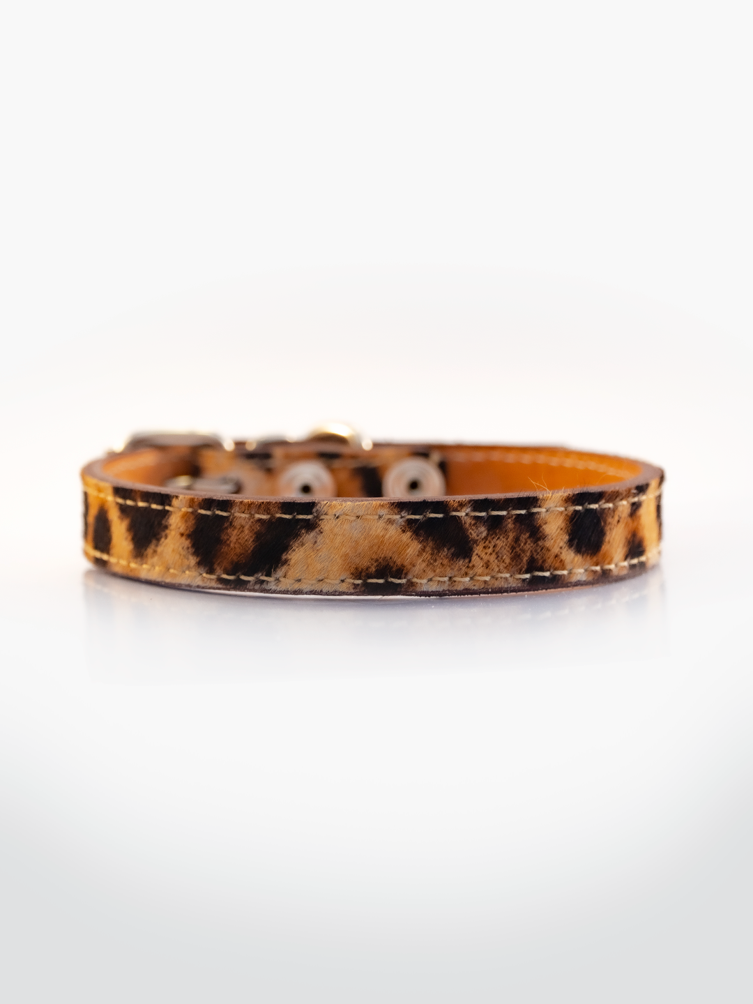 COLLAR DE CUERO ANIMAL PRINT LEOPARD 2