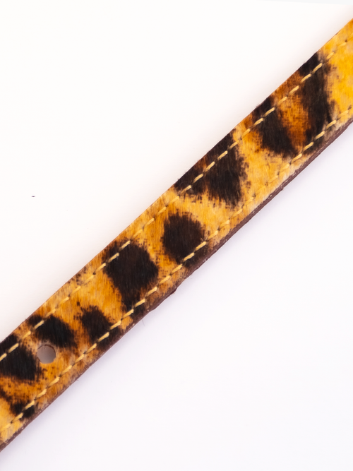 COLLAR DE CUERO ANIMAL PRINT LEOPARD 2