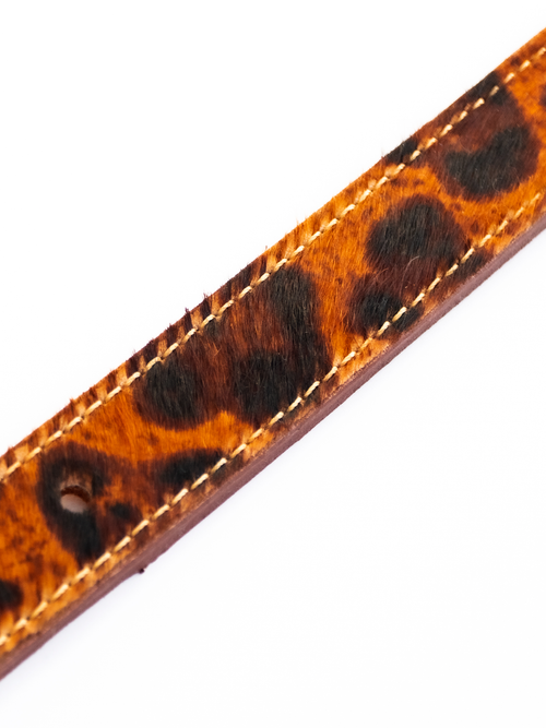 COLLAR DE CUERO ANIMAL PRINT LEOPARD 1