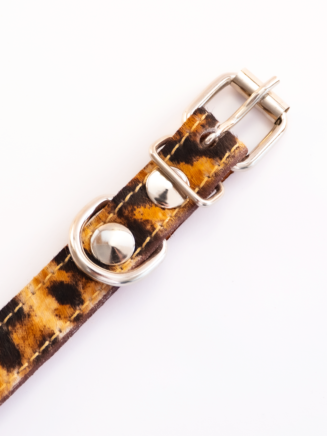 COLLAR DE CUERO ANIMAL PRINT LEOPARD 2