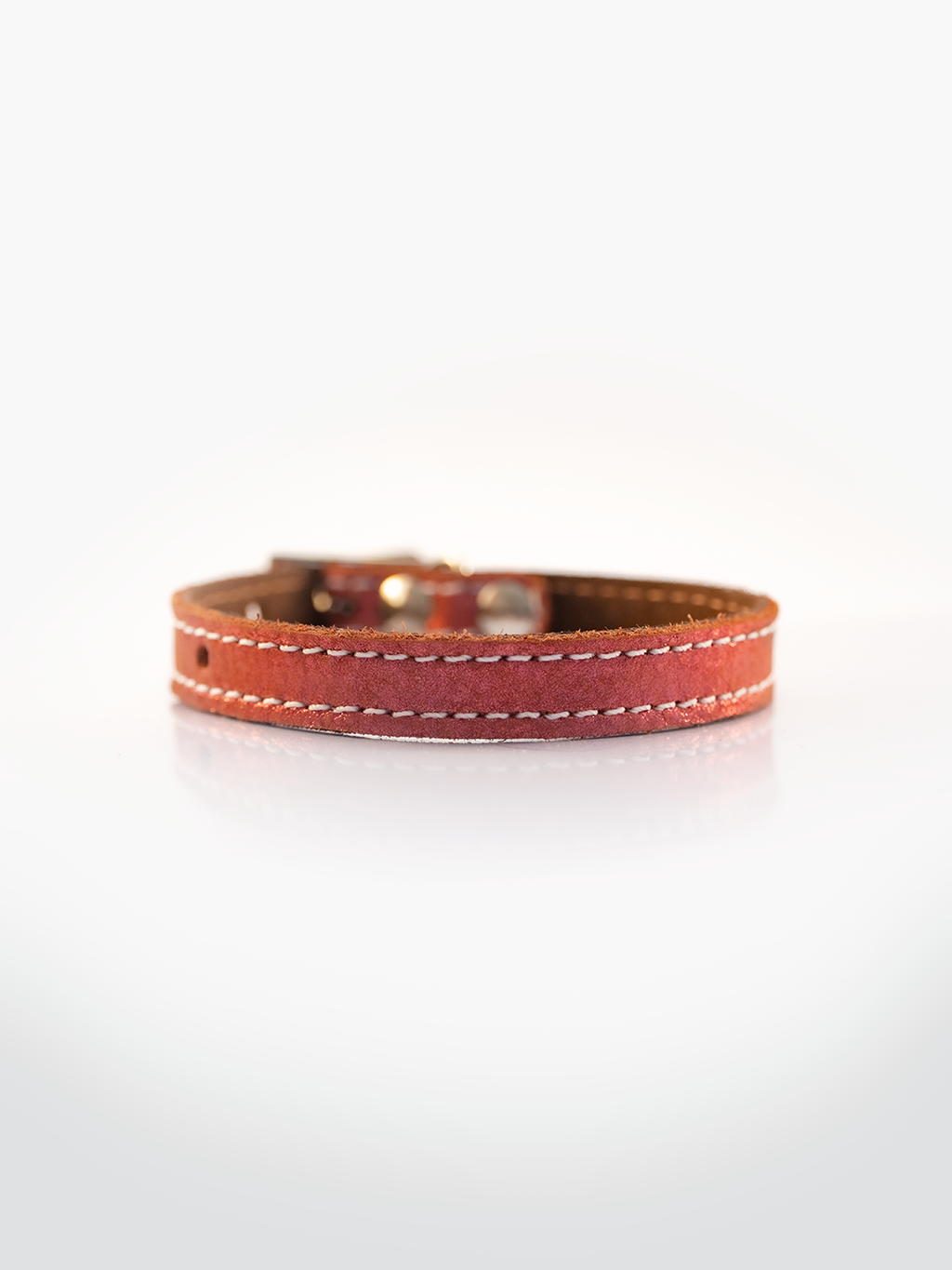 COLLAR DE CUERO MINI BRILLO