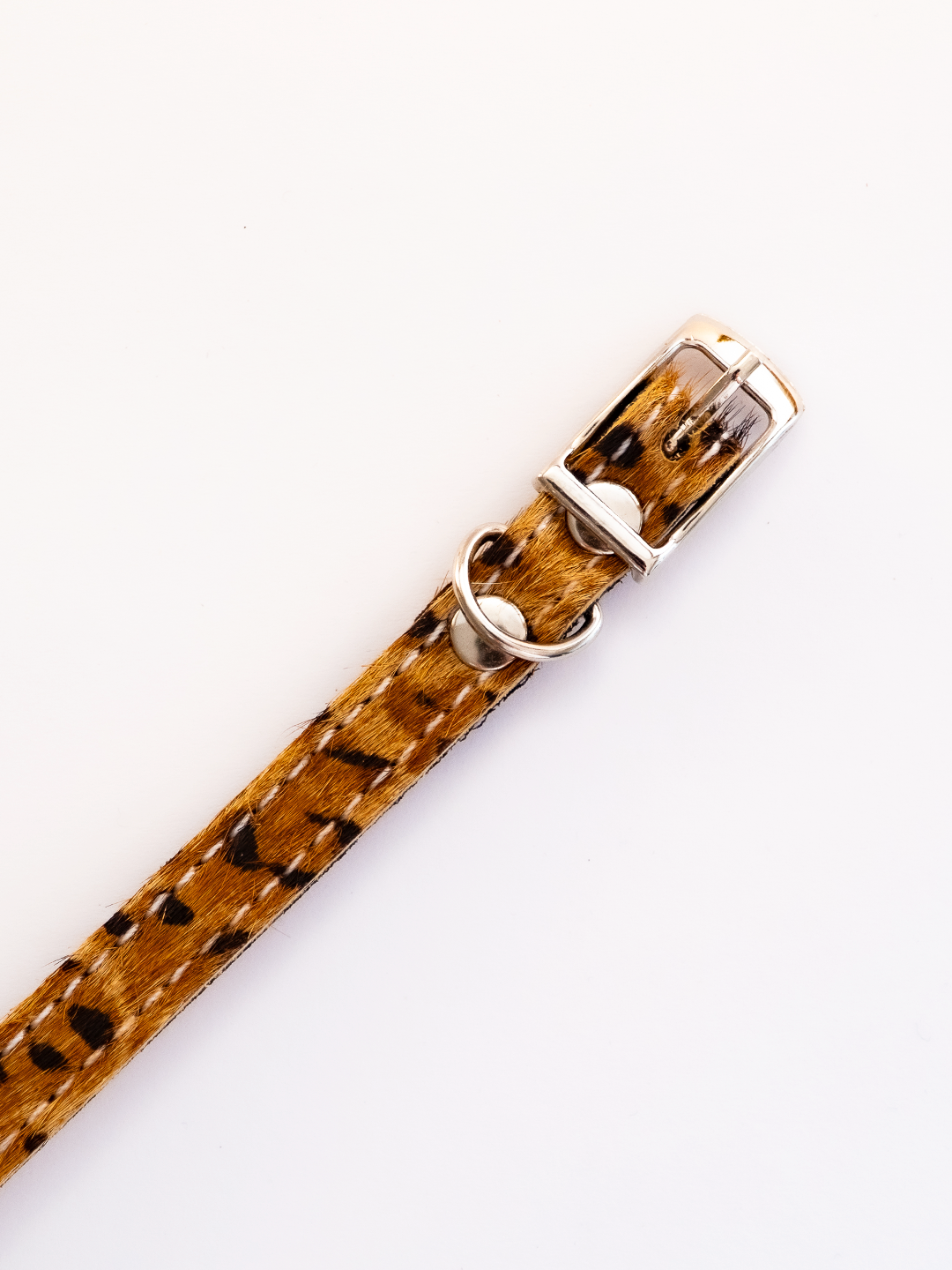 COLLAR DE CUERO ANIMAL PRINT MINI LEOPARD 1