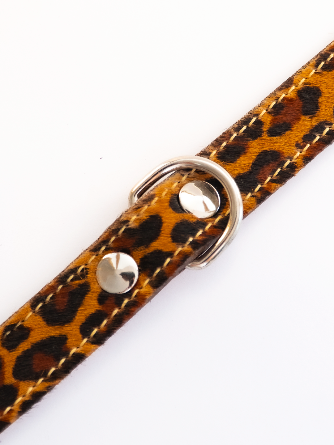 COLLAR DE CUERO ANIMAL PRINT LEOPARD 3