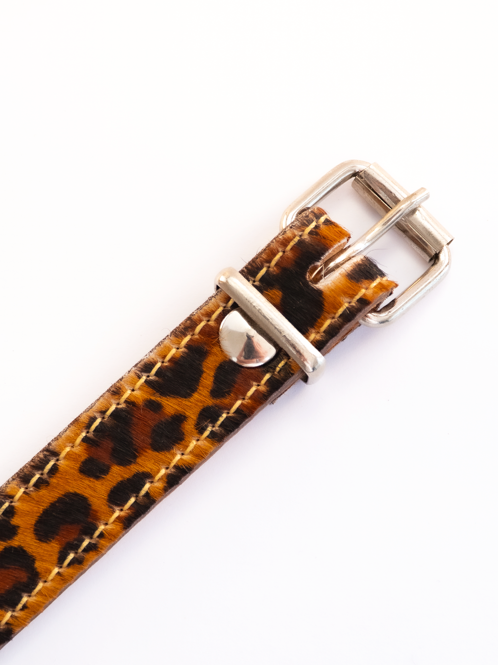 COLLAR DE CUERO ANIMAL PRINT LEOPARD 3